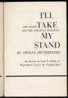 Title page of I'll Take My Stand